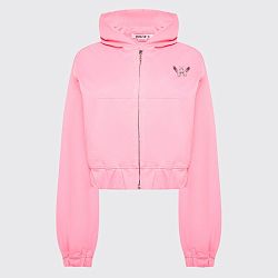 ХУДИ ZIP LOUNGE CROPPED PINK Ast71.hood-zip-lounge-pink-crop