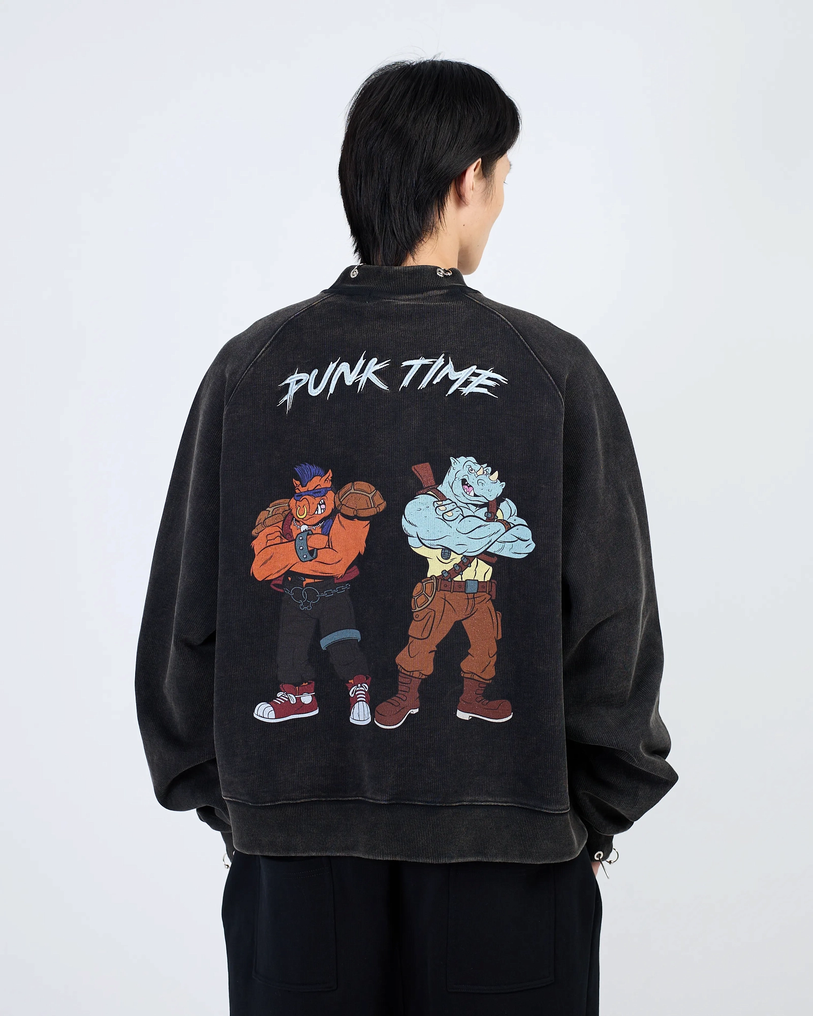 TURTLES СВИТШОТ PUNK TIME BLACK Ast71.trtls-swt-punk-black купить