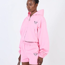 ХУДИ ZIP LOUNGE CROPPED PINK Ast71.hood-zip-lounge-pink-crop
